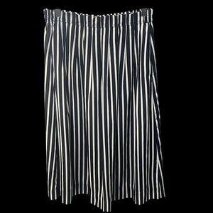 J. Crew Navy and white Pleated